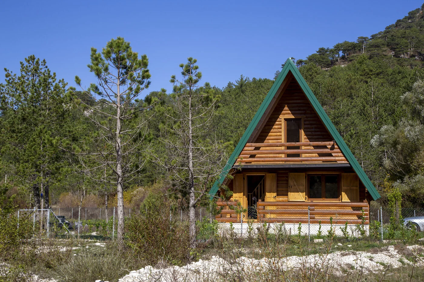 Wooden GrahovoHomes cabin surrounded by nature